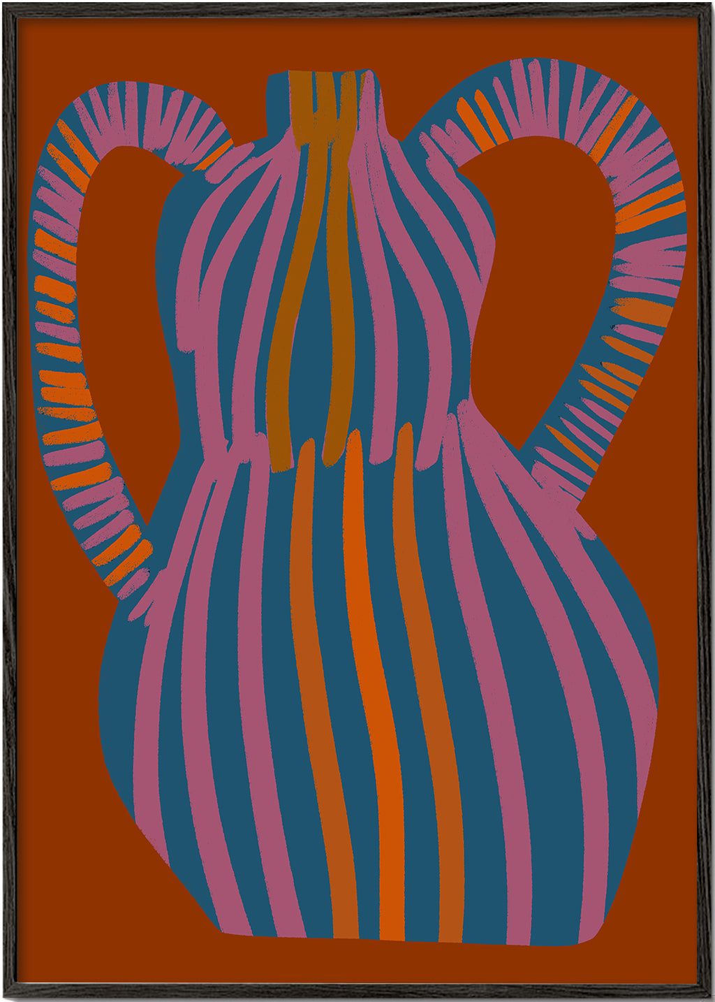 Ilustrace pruhovaného džbánu