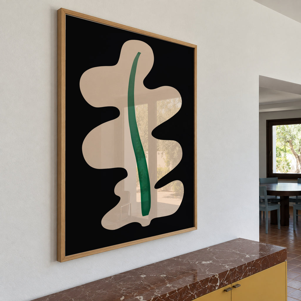 Oak Leaf - Framed poster in an interior