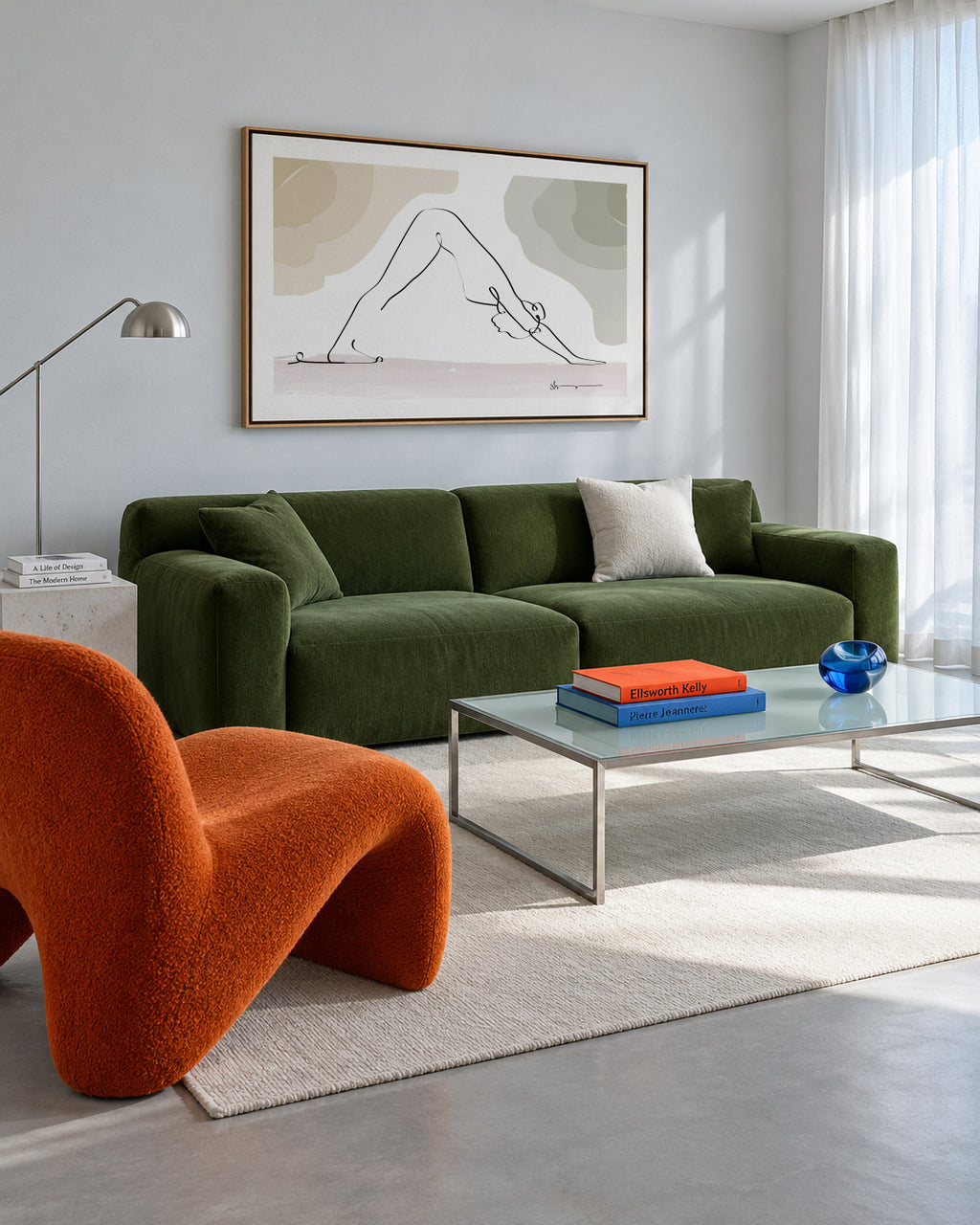 Downward-Facing Dog - Adho Mukha Svanasana - Framed canvas in an interior