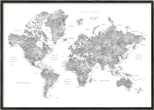 Obraz měst: detailní mapa světa