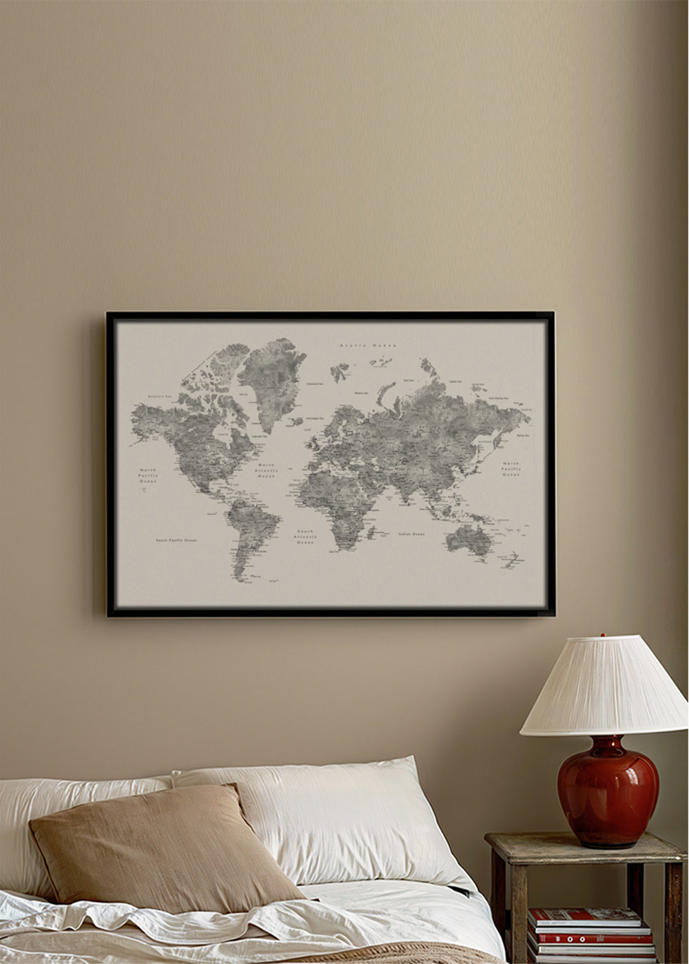 Obraz měst: detailní mapa světa