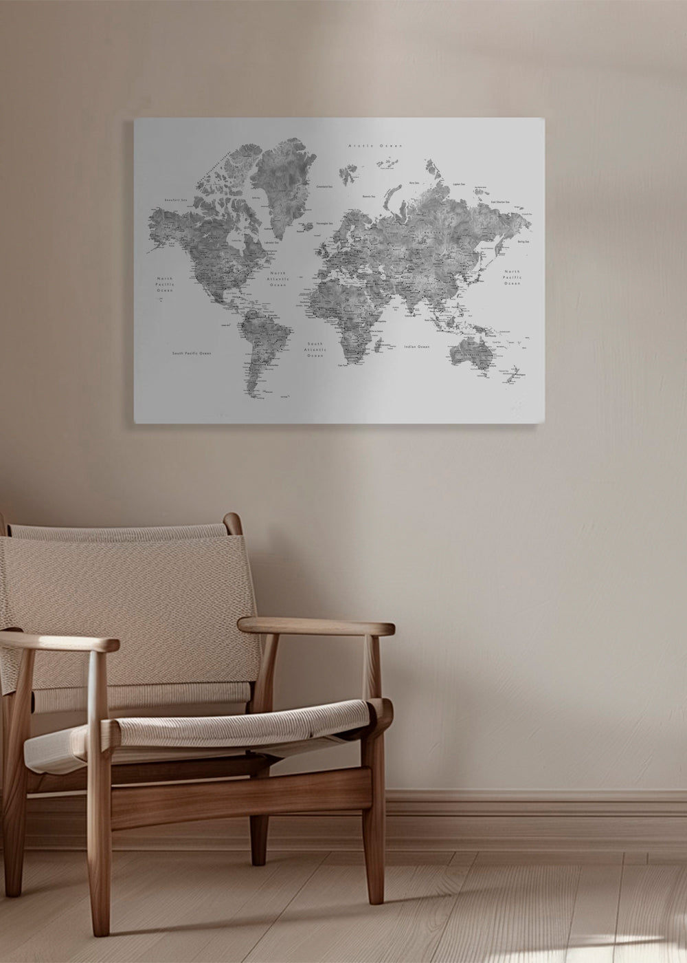 Obraz měst: detailní mapa světa