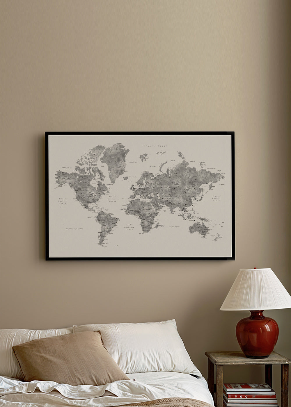 Obraz měst: detailní mapa světa