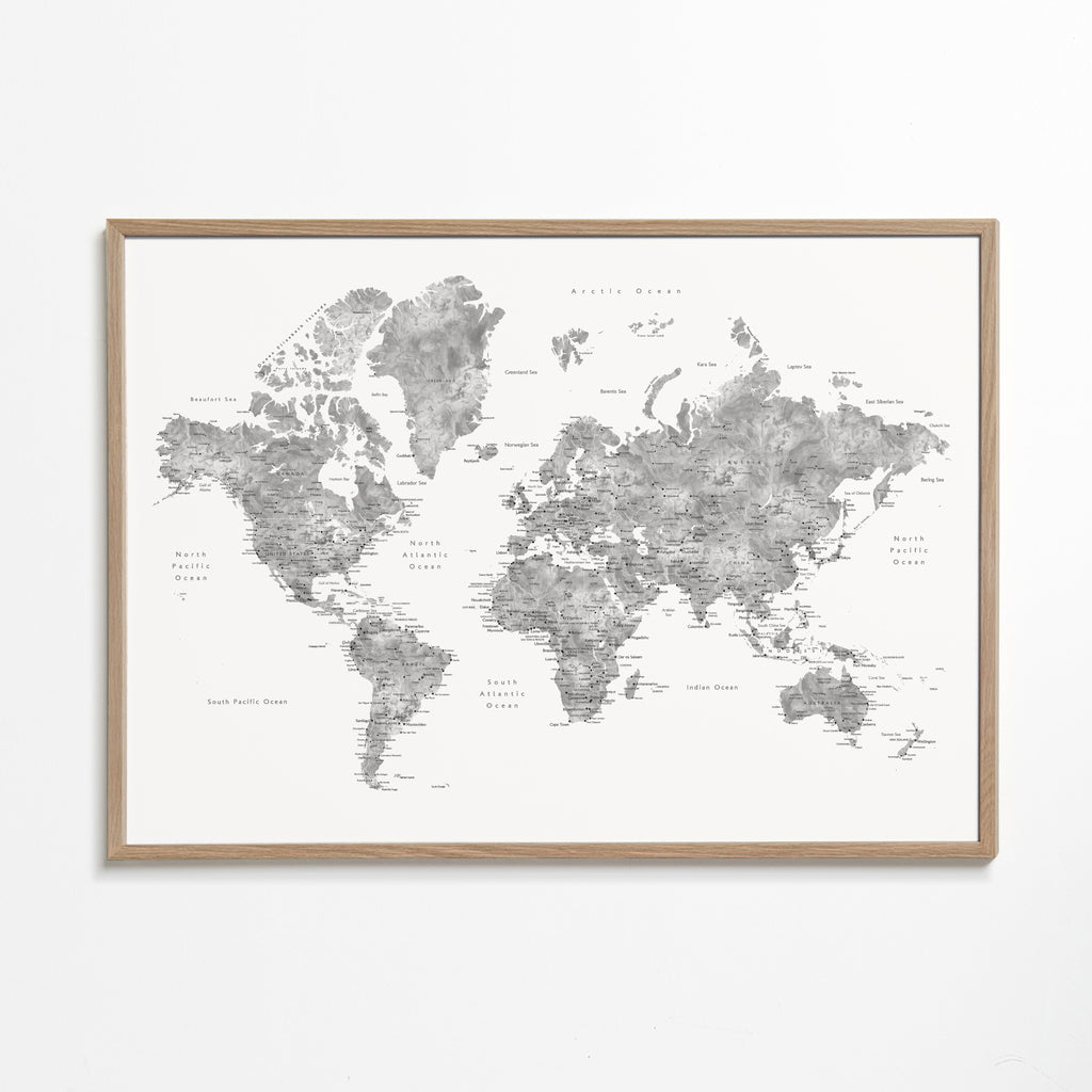 Obraz měst: detailní mapa světa