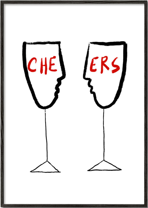 Obraz do kuchyně Cheers s profilovými sklenicemi