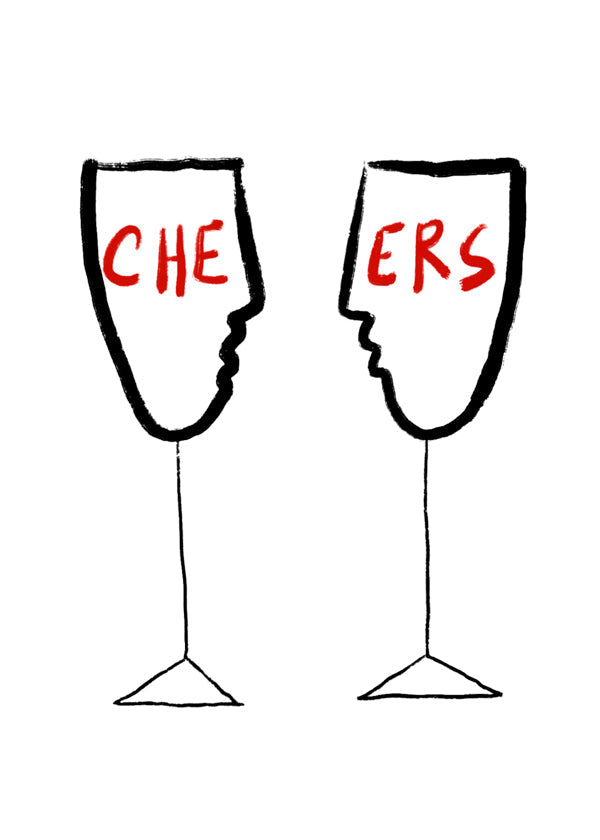 Obraz do kuchyně Cheers s profilovými sklenicemi