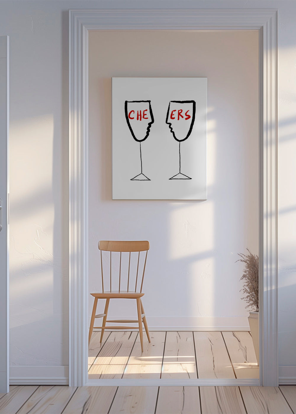 Obraz do kuchyně Cheers s profilovými sklenicemi