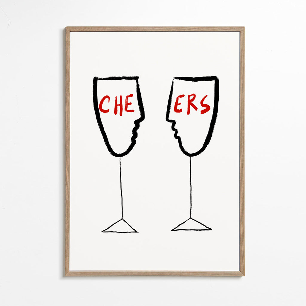 Obraz do kuchyně Cheers s profilovými sklenicemi