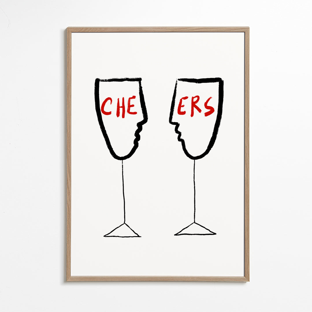 Obraz do kuchyně Cheers s profilovými sklenicemi