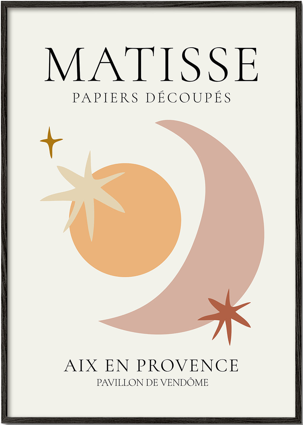 Ilustrace Matisse papiers découpés pastelové tóny