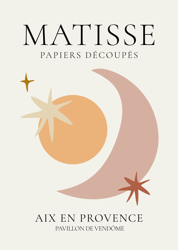 Ilustrace Matisse papiers découpés pastelové tóny