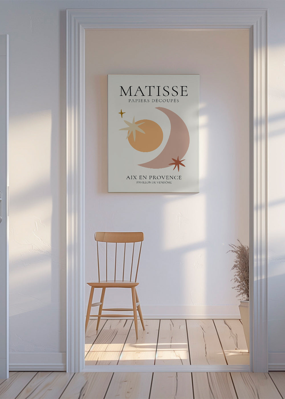 Ilustrace Matisse papiers découpés pastelové tóny