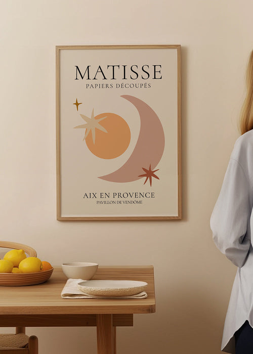 Ilustrace Matisse papiers découpés pastelové tóny