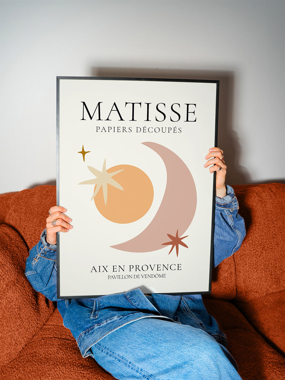 Ilustrace Matisse papiers découpés pastelové tóny
