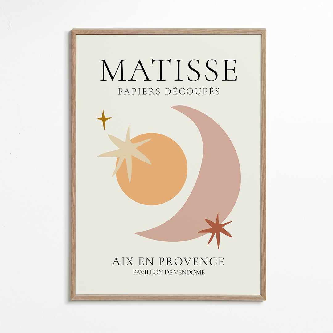 Ilustrace Matisse papiers découpés pastelové tóny