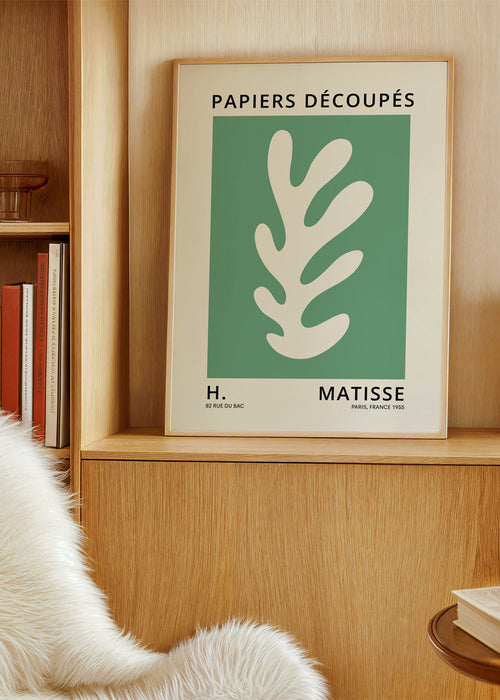 Botanický plakát s vystřiženým listem