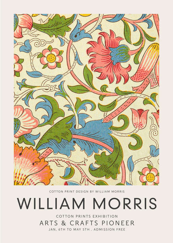 Botanický plakát William Morris květinový vzor