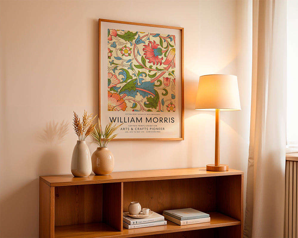 Botanický plakát William Morris květinový vzor