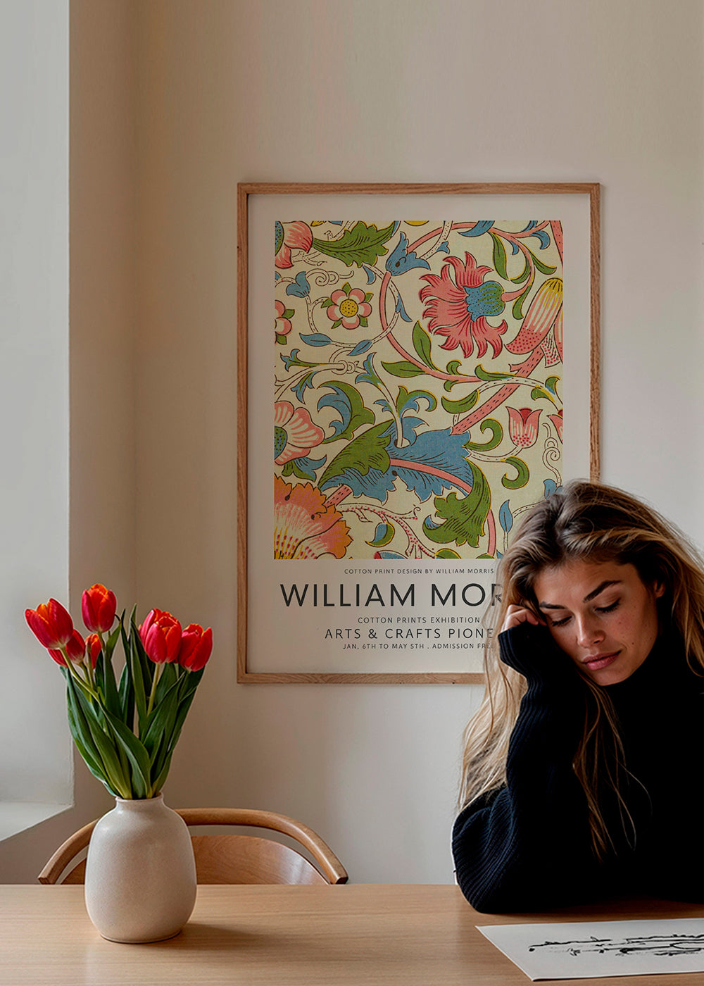 Botanický plakát William Morris květinový vzor