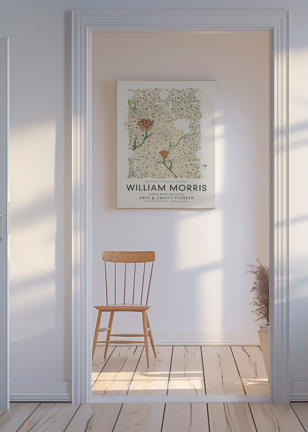 Botanický tisk William Morris květinový vzor