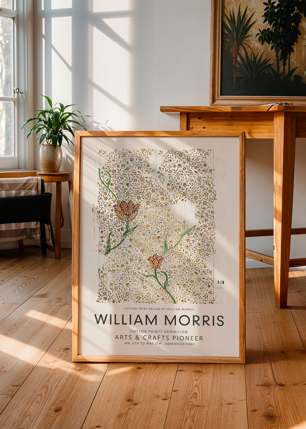 Botanický tisk William Morris květinový vzor