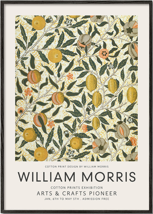 Botanický tisk s motivem ovoce William Morris