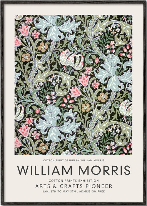 Botanický plakát William Morris květinový vzor
