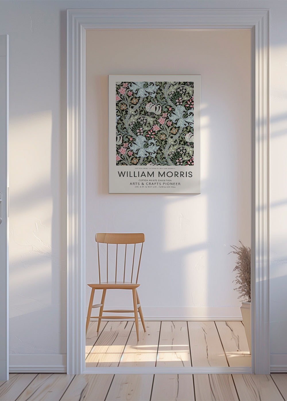 Botanický plakát William Morris květinový vzor