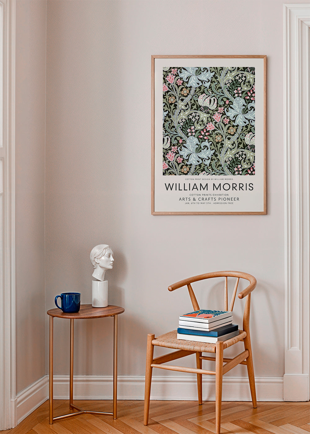 Botanický plakát William Morris květinový vzor