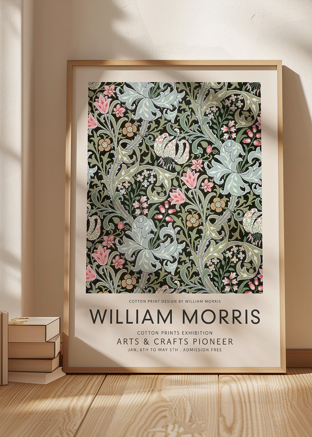 Botanický plakát William Morris květinový vzor