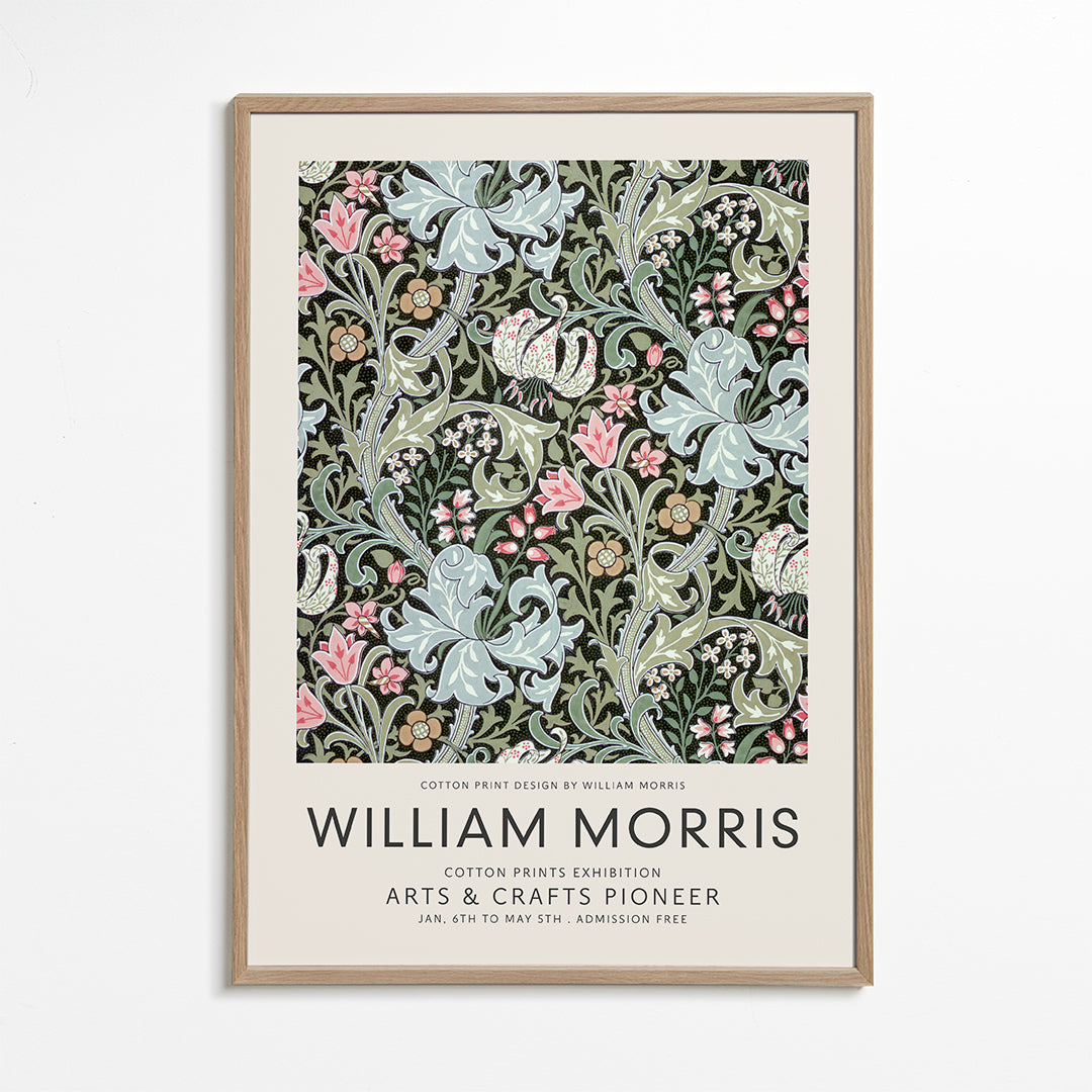 Botanický plakát William Morris květinový vzor