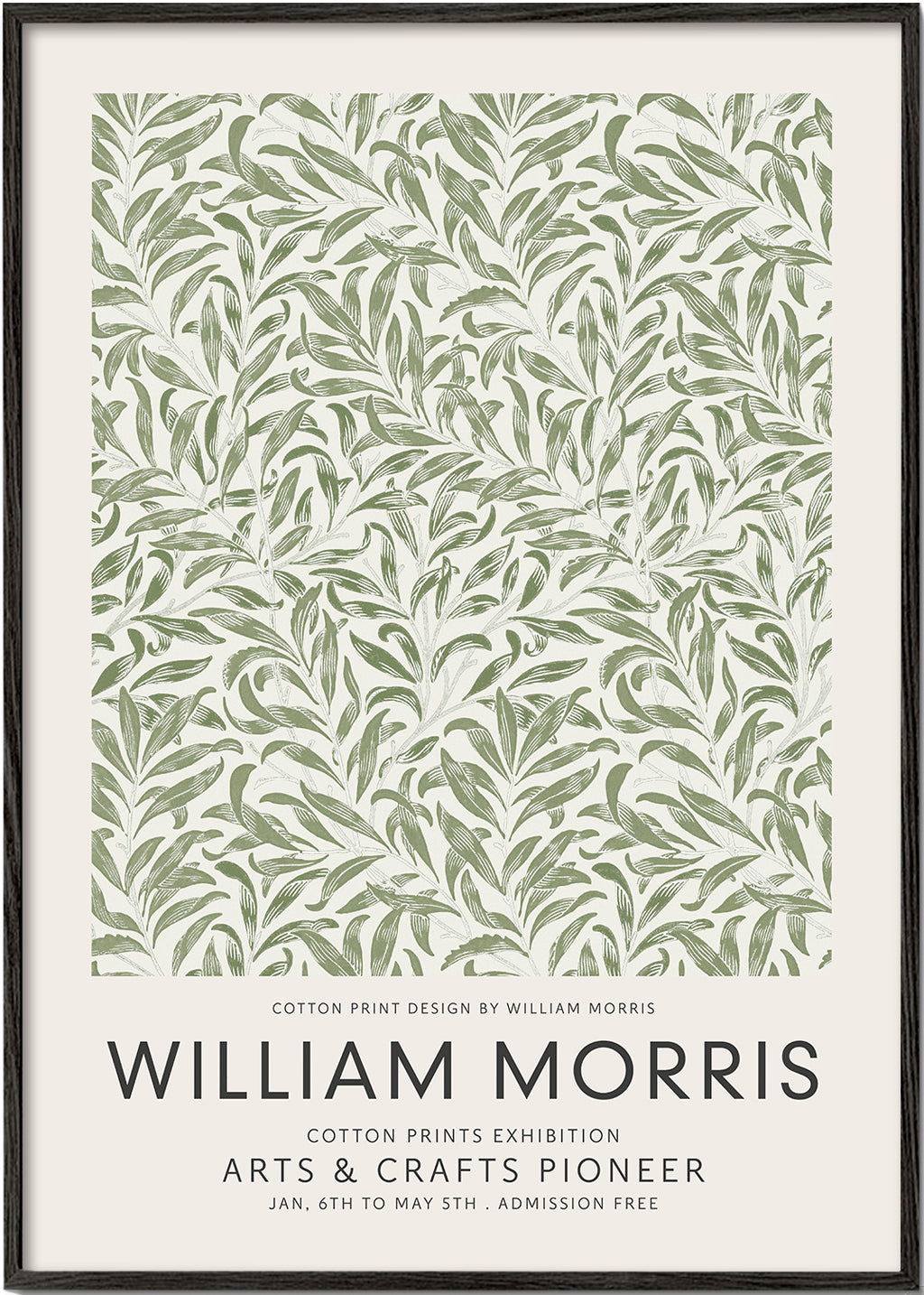Botanický plakát William Morris motiv listů