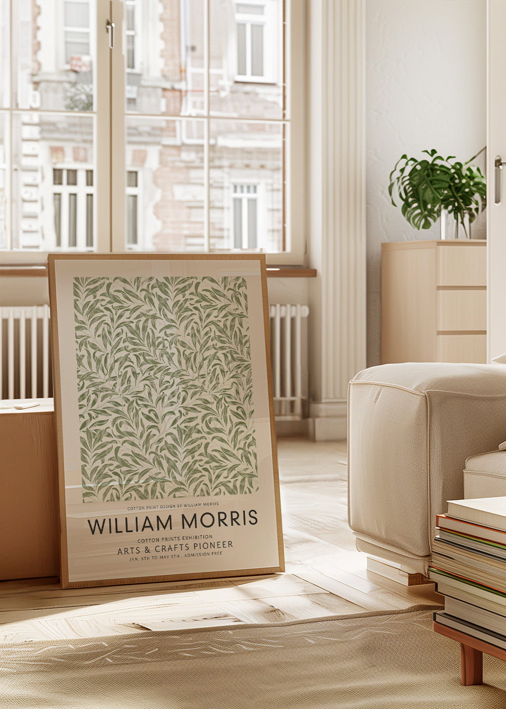 Botanický plakát William Morris motiv listů