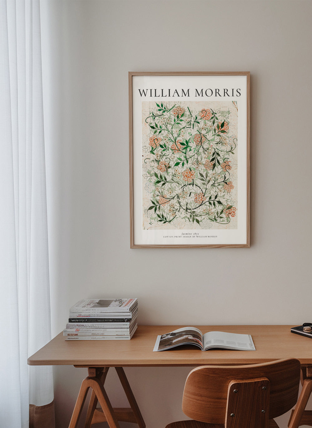Botanický plakát s jasmínem William Morris