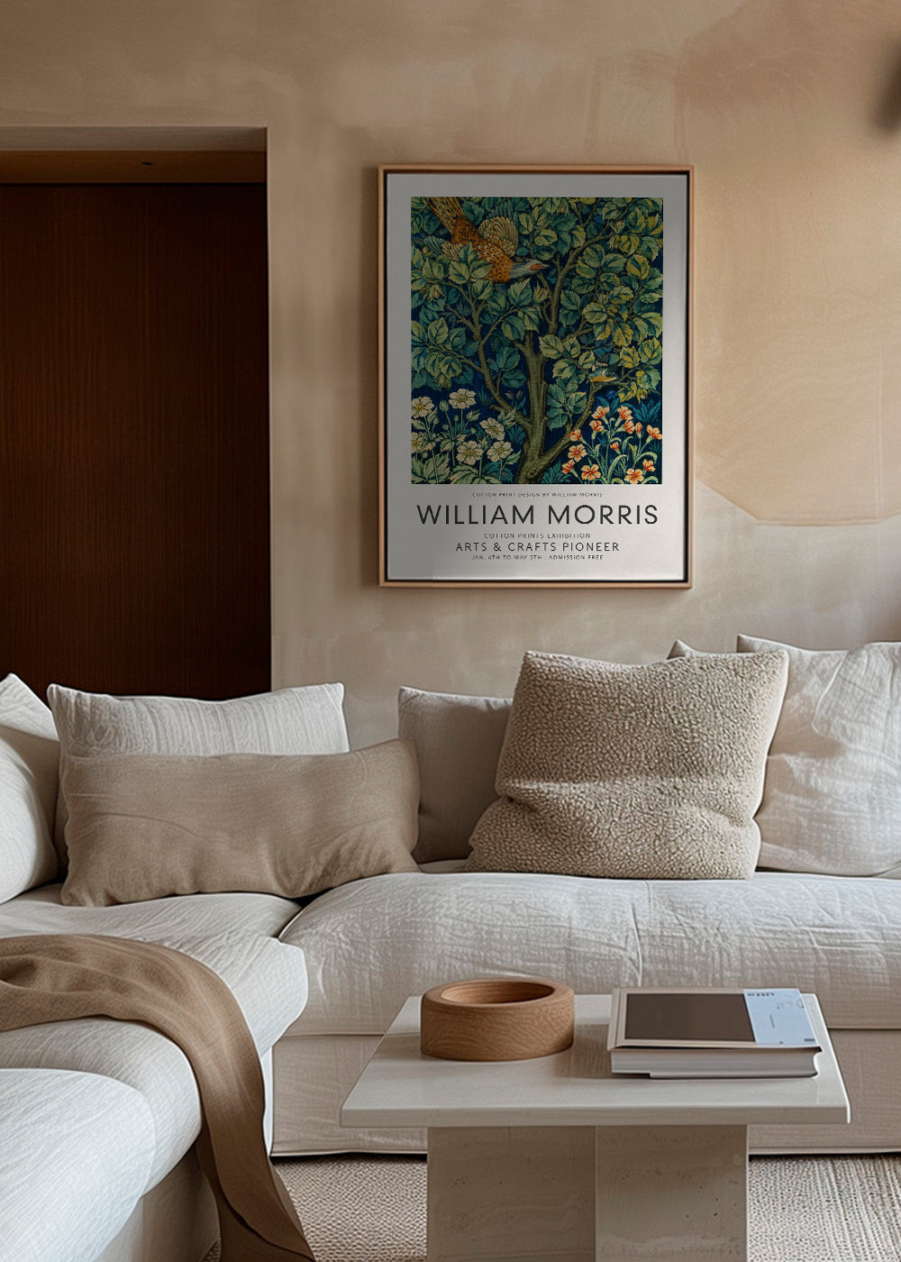 Botanický plakát William Morris bažant