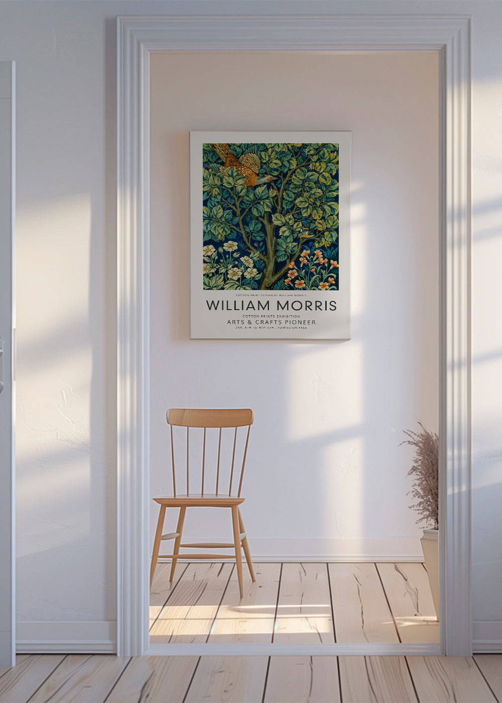 Botanický plakát William Morris bažant