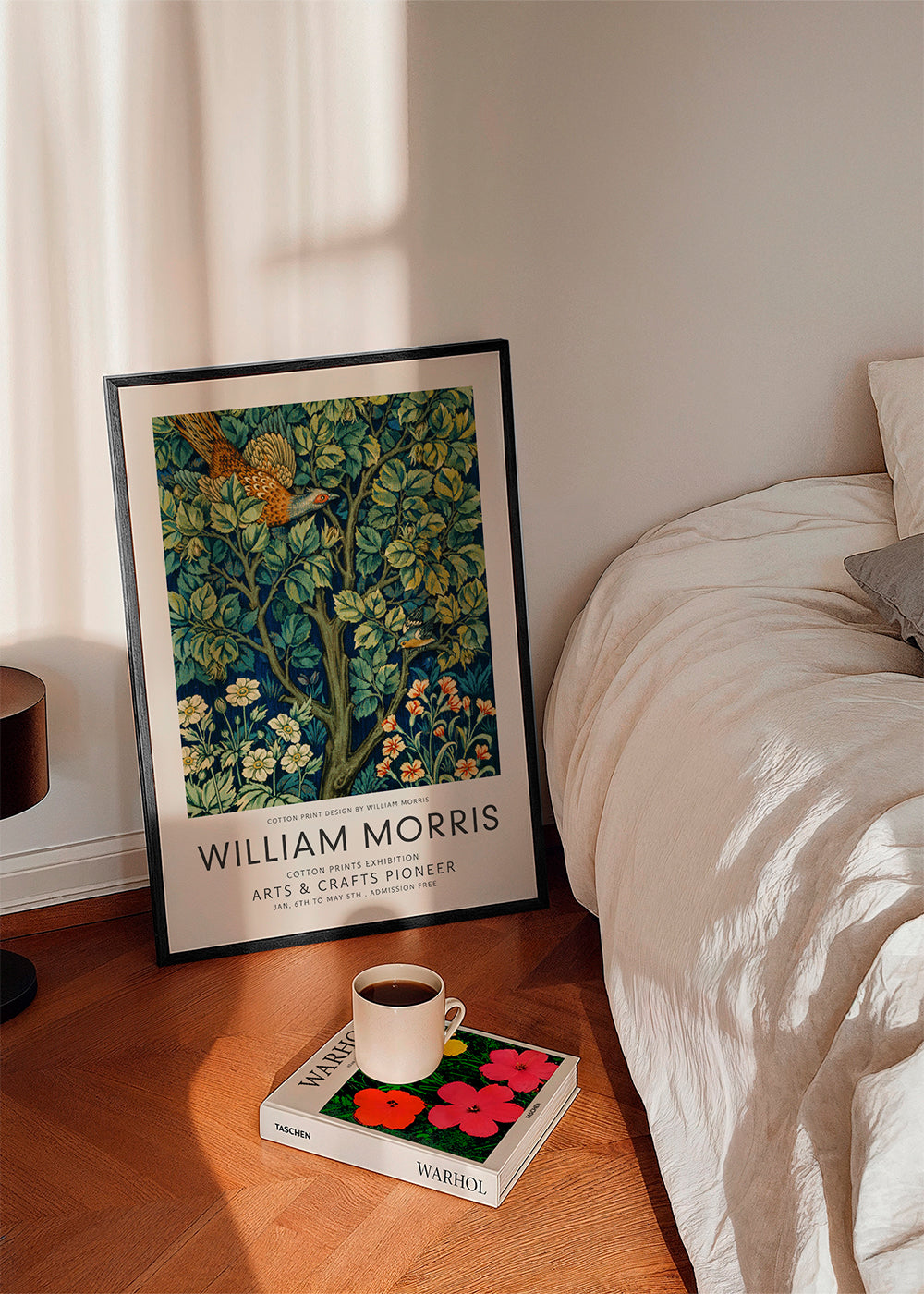 Botanický plakát William Morris bažant