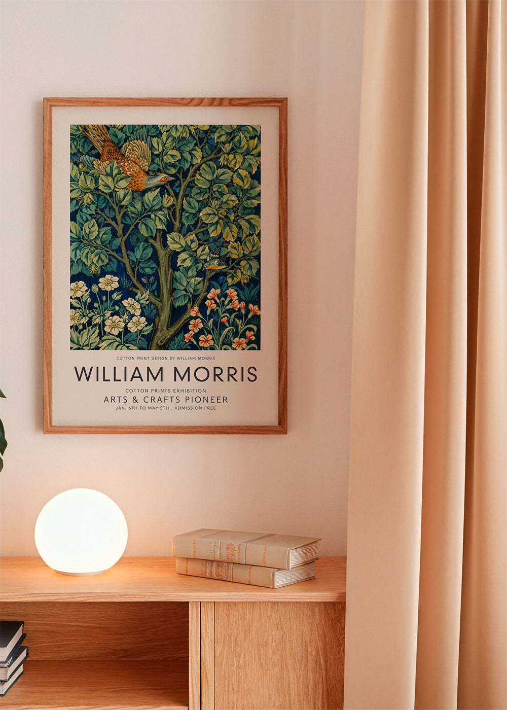 Botanický plakát William Morris bažant