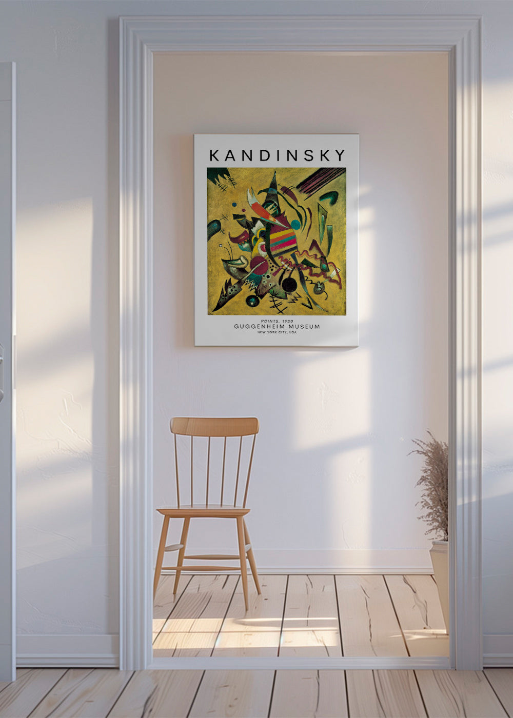 Abstraktní obraz ve stylu Kandinsky s barevnými body