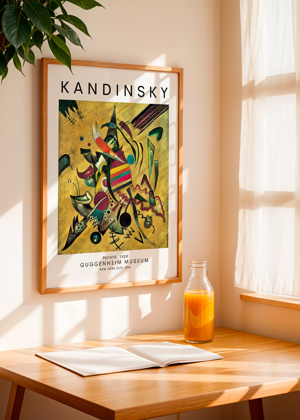 Abstraktní obraz ve stylu Kandinsky s barevnými body