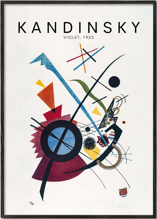 Abstraktní obraz Kandinsky 1923 geometrické motivy