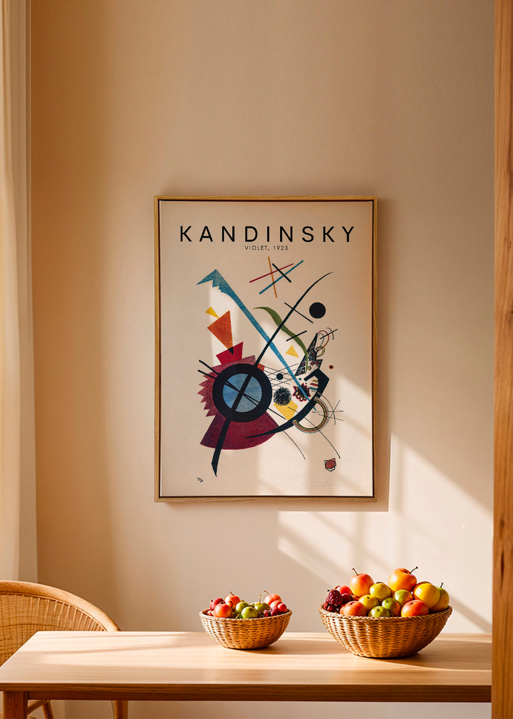 Abstraktní obraz Kandinsky 1923 geometrické motivy