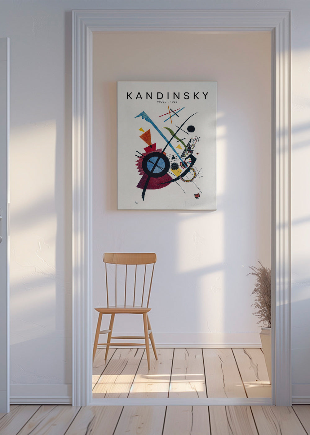 Abstraktní obraz Kandinsky 1923 geometrické motivy