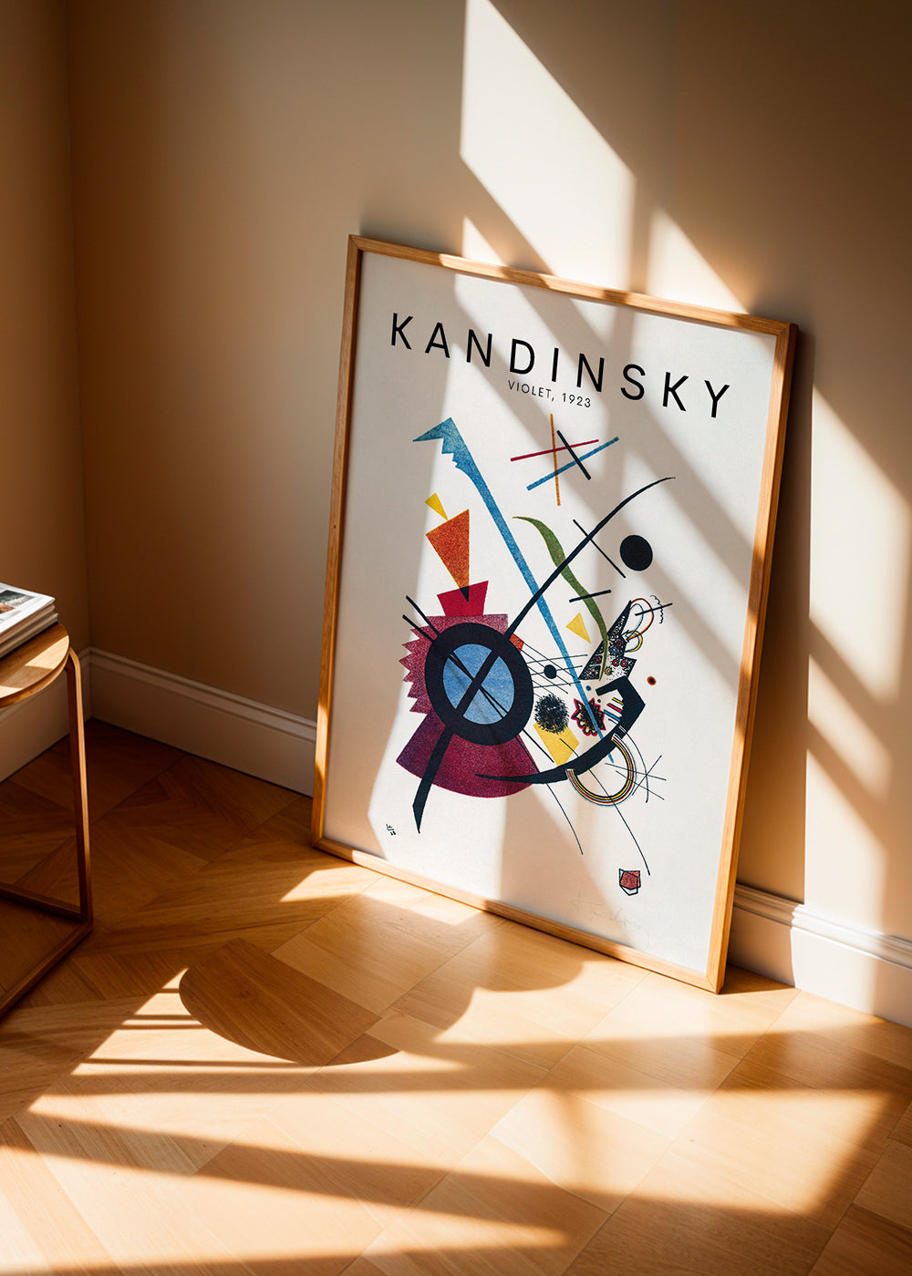 Abstraktní obraz Kandinsky 1923 geometrické motivy