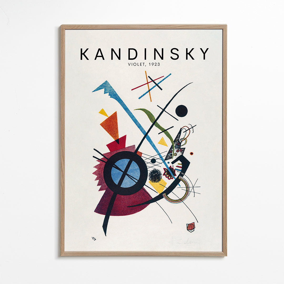 Abstraktní obraz Kandinsky 1923 geometrické motivy