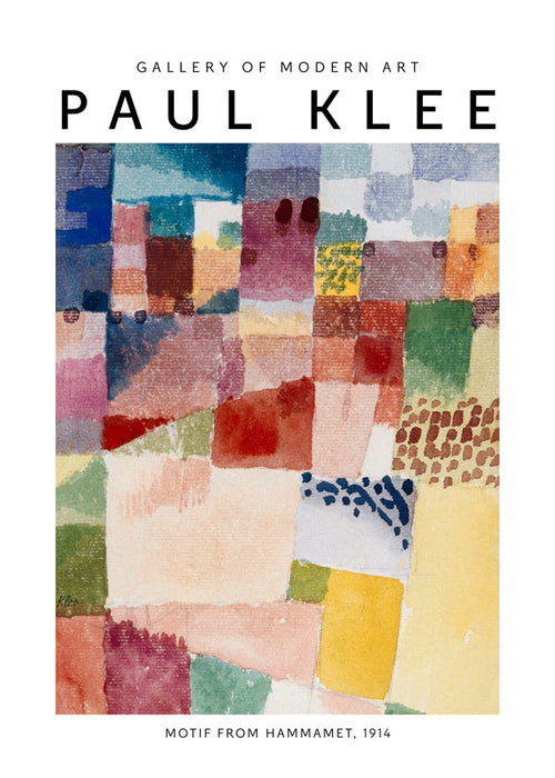 Abstraktní obraz mozaika barev od Paul Klee