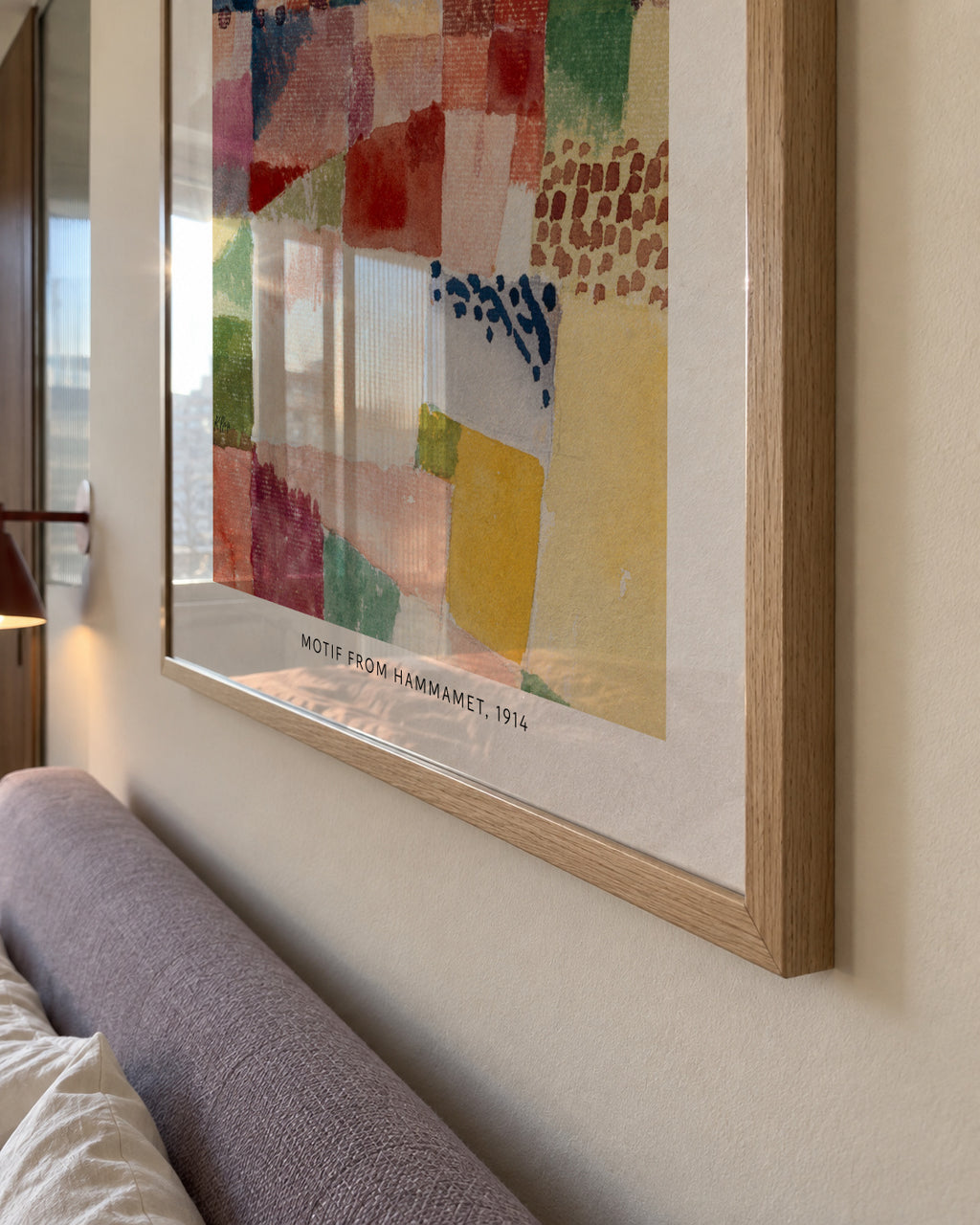 Paul Klee, MOTIF FROM HAMMAMET, 1914 - Framed poster detail