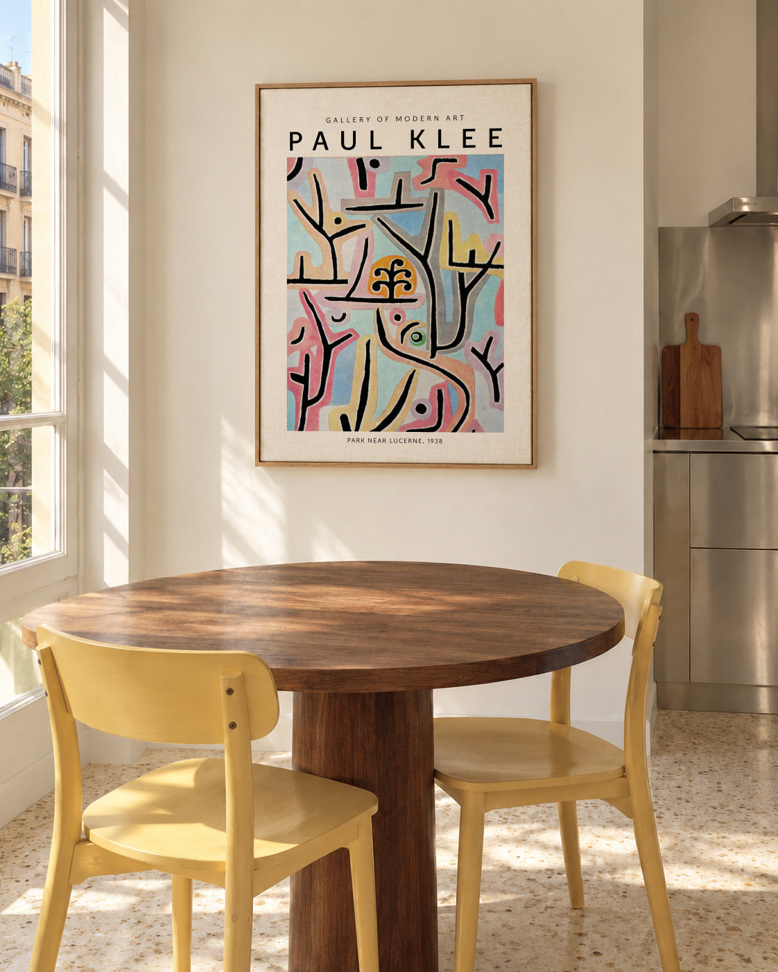 Paul Klee, PARK NEAR LUCERNE, 1938 - Framed canvas in an interior