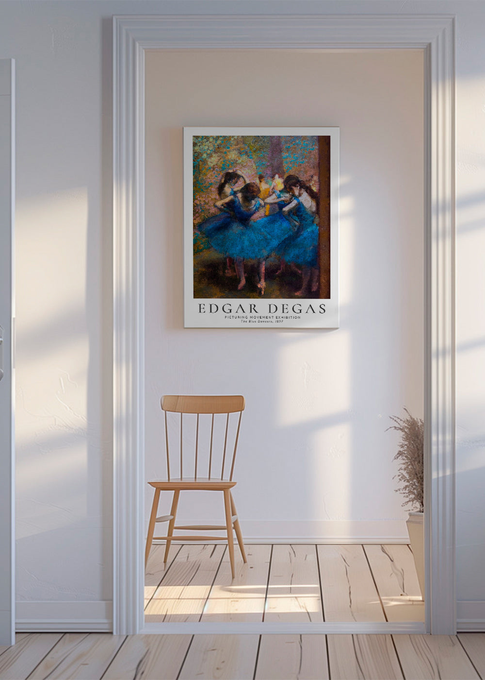 Ilustrace modrých baletek