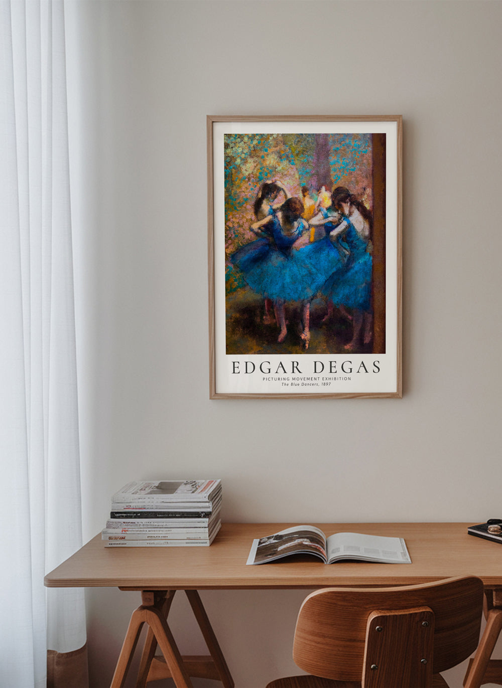 Ilustrace modrých baletek